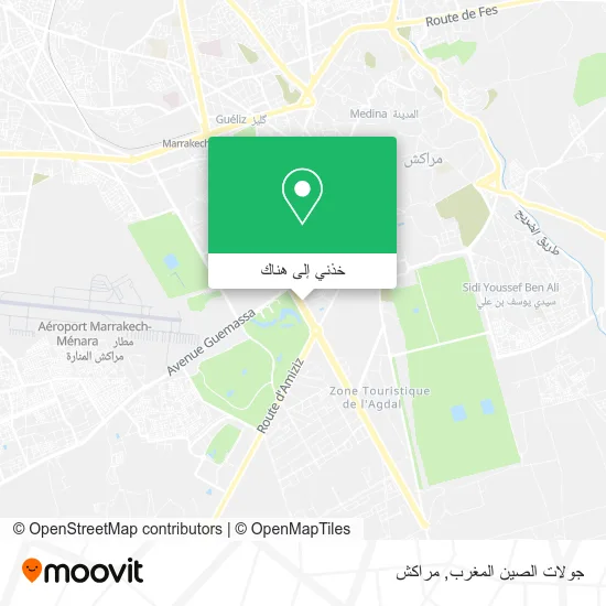 خريطة جولات الصين المغرب