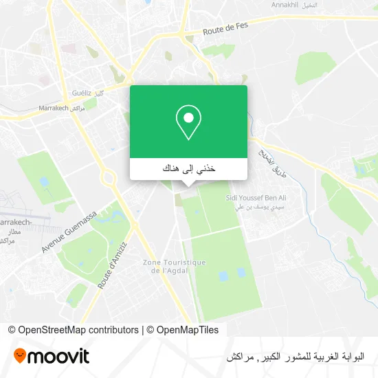 خريطة البوابة الغربية للمشور الكبير