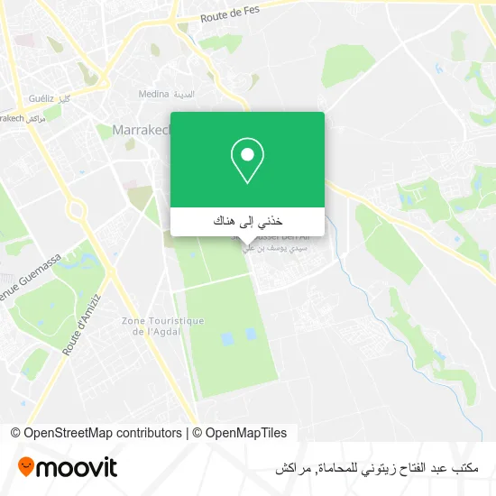 خريطة مكتب عبد الفتاح زيتوني للمحاماة