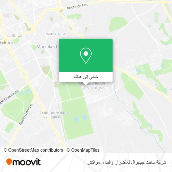 خريطة شركة سانت جينيرال للأضرار والبناء