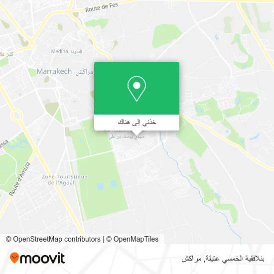 خريطة بنلافقية الخمسي عتيقة