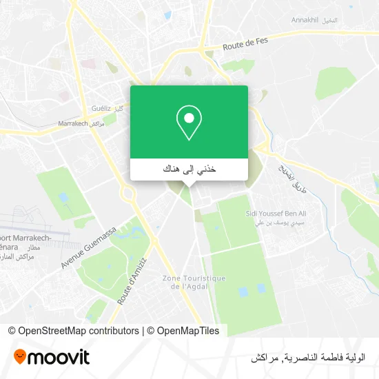 خريطة الولية فاطمة الناصرية