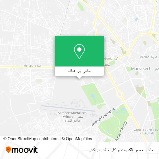 خريطة مكتب حصر الكميات بركان خالد