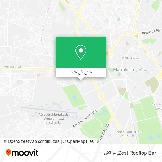 خريطة Zest Rooftop Bar