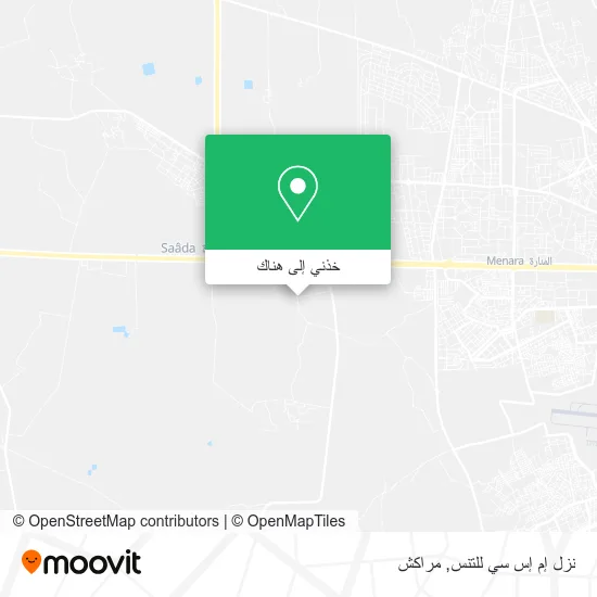 خريطة نزل إم إس سي للتنس