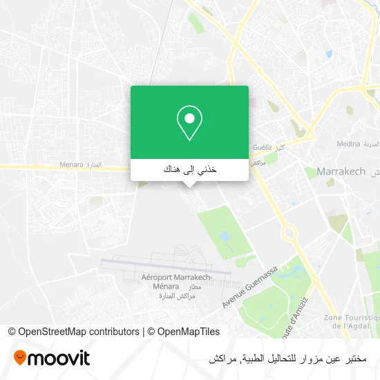 خريطة مختبر عين مزوار للتحاليل الطبية