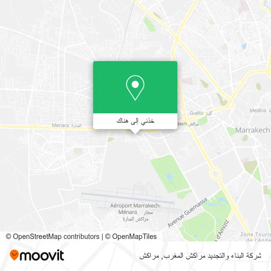 خريطة شركة البناء والتجديد مراكش المغرب