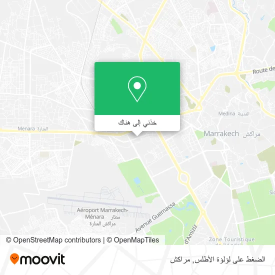 خريطة الضغط على لؤلؤة الأطلس