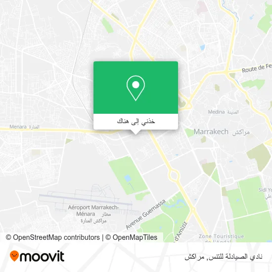 خريطة نادي الصيادلة للتنس