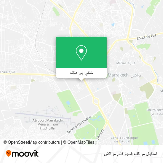 خريطة استقبال مواقف السيارات