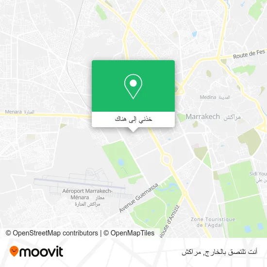 خريطة أنت تلتصق بالخارج