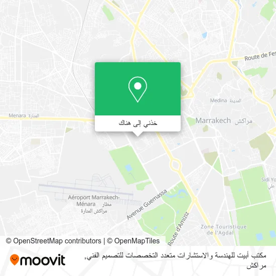 خريطة مكتب أبيت للهندسة والاستشارات متعدد التخصصات للتصميم الفني