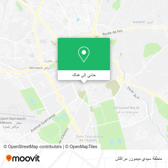 خريطة منطقة سيدي ميمون