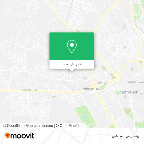 خريطة بيت زهير