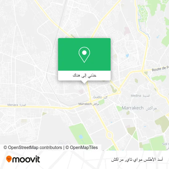 خريطة أسد الأطلس مواي تاي