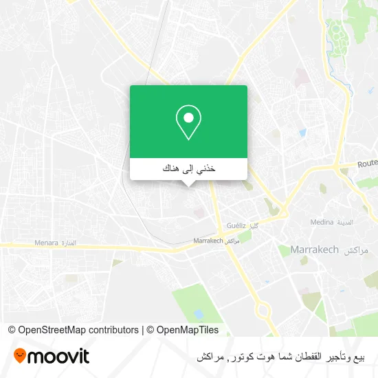 خريطة بيع وتأجير القفطان شما هوت كوتور