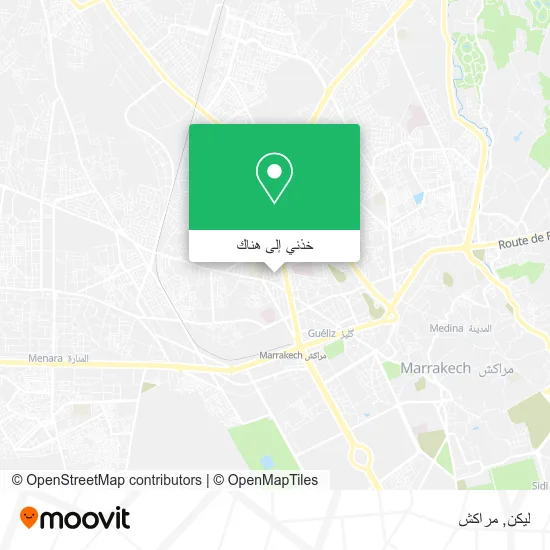 خريطة ليكن