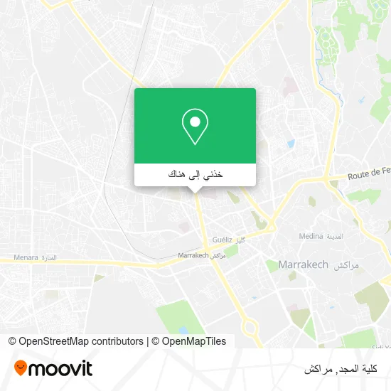 خريطة كلية المجد