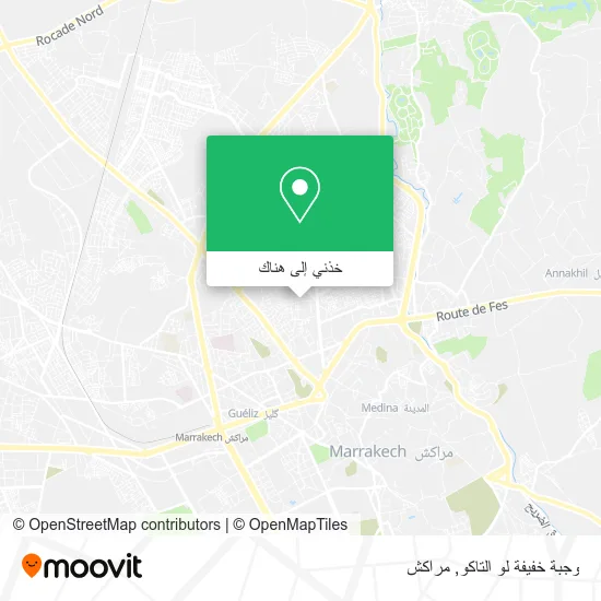 خريطة وجبة خفيفة لو التاكو