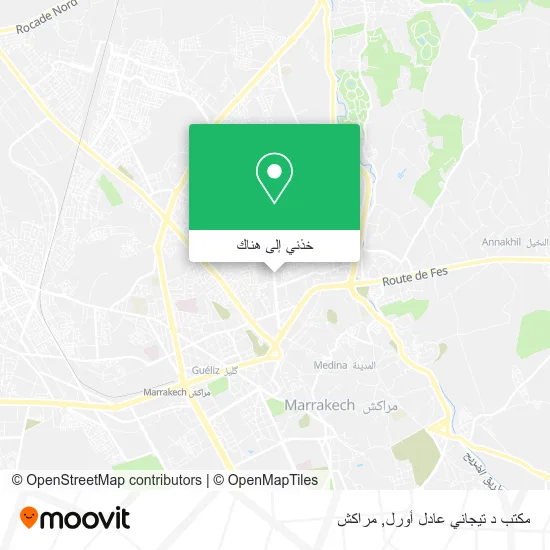 خريطة مكتب د تيجاني عادل أورل