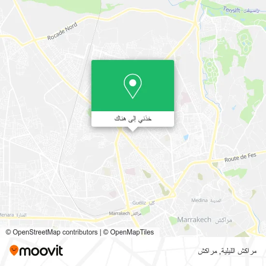 خريطة مراكش الليلية