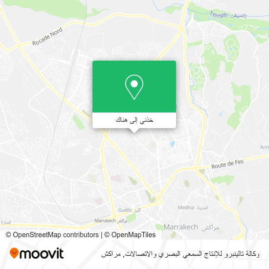 خريطة وكالة تالينبرو للإنتاج السمعي البصري والاتصالات