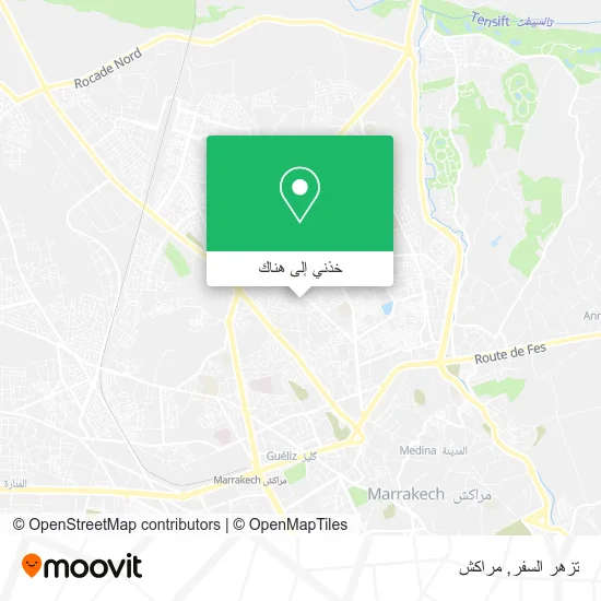 خريطة تزهر السفر