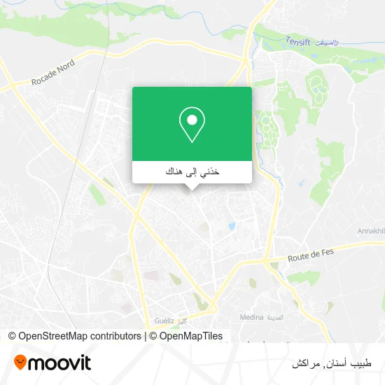 خريطة طبيب أسنان
