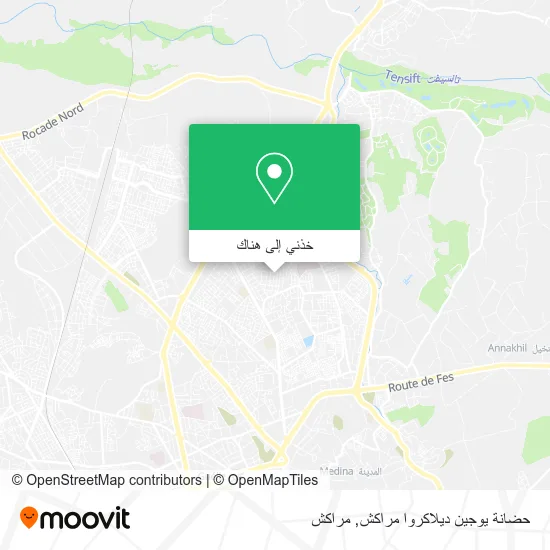 خريطة حضانة يوجين ديلاكروا مراكش