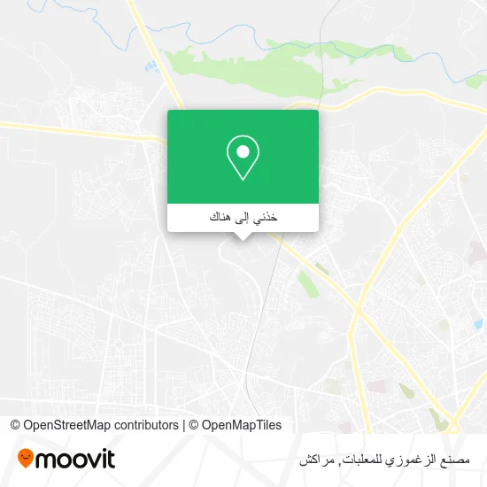 خريطة مصنع الزغموزي للمعلبات