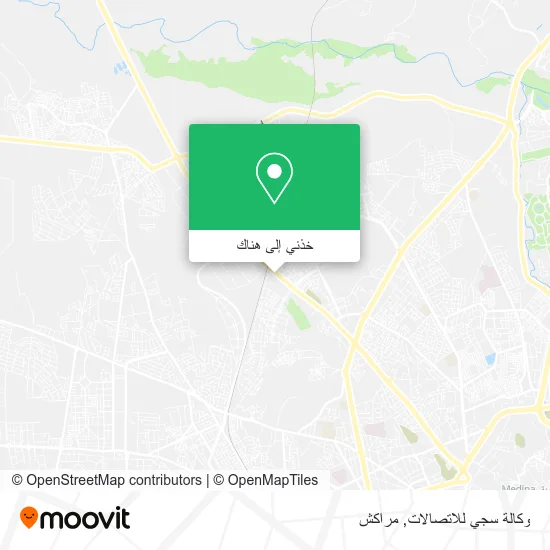 خريطة وكالة سجي للاتصالات