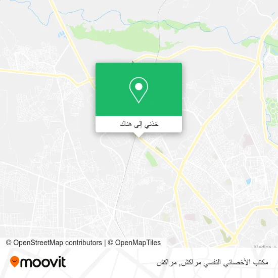 خريطة مكتب الأخصائي النفسي مراكش