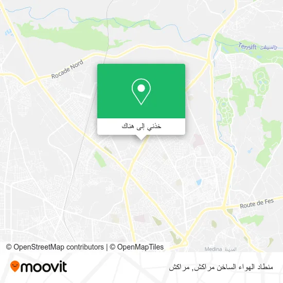 خريطة منطاد الهواء الساخن مراكش