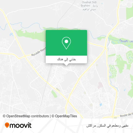 خريطة مقهى ومطعم في السكن