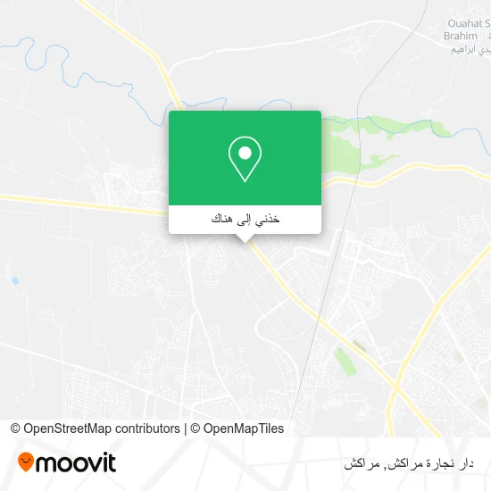 خريطة دار نجارة مراكش
