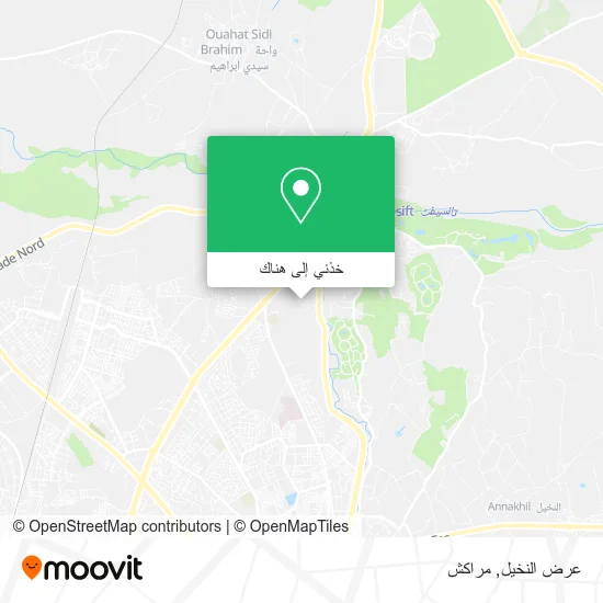 خريطة عرض النخيل