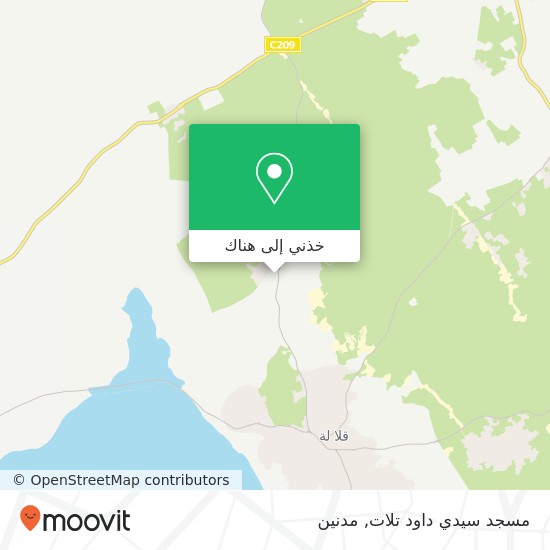 خريطة مسجد سيدي داود تلات