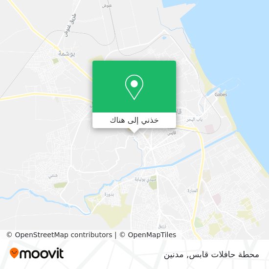 خريطة محطة حافلات قابس