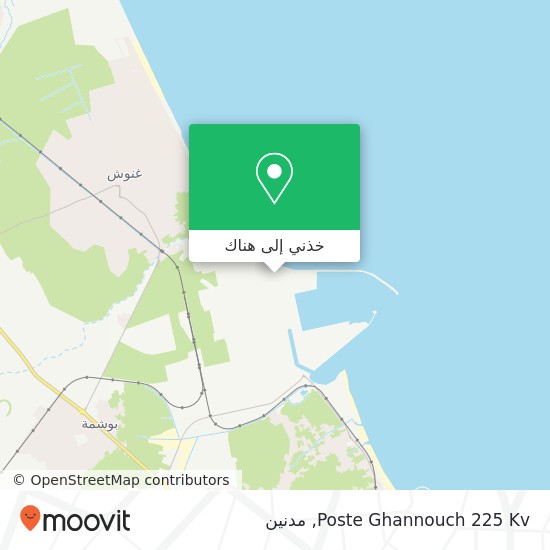 خريطة Poste Ghannouch 225 Kv