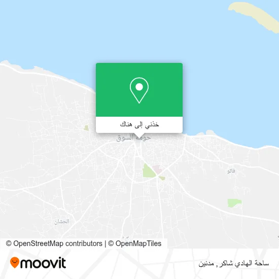 خريطة ساحة الهادي شاكر