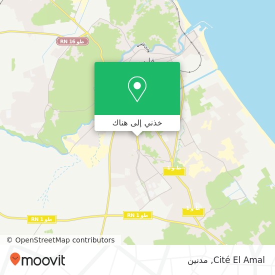 خريطة Cité El Amal