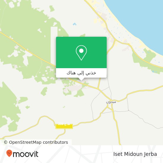 خريطة Iset Midoun Jerba