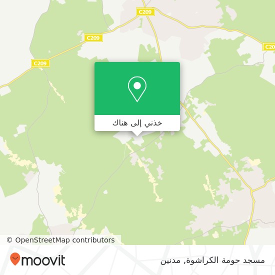 خريطة مسجد حومة الكراشوة