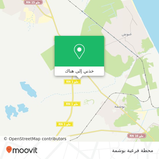 خريطة محطة فرعية بوشمة