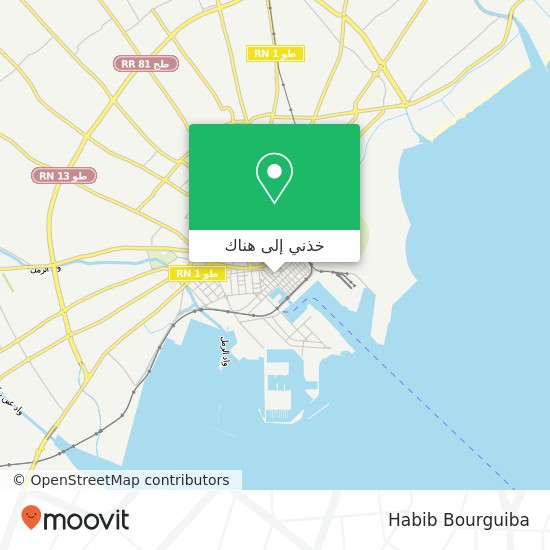 خريطة Habib Bourguiba