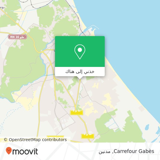 خريطة Carrefour Gabès