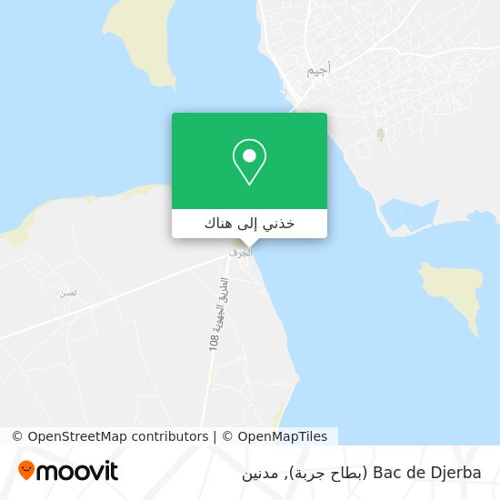 خريطة Bac de Djerba (بطاح جربة)