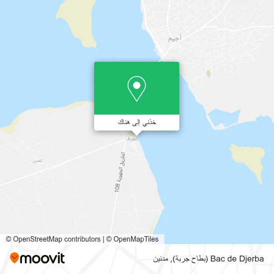 خريطة Bac de Djerba (بطاح جربة)
