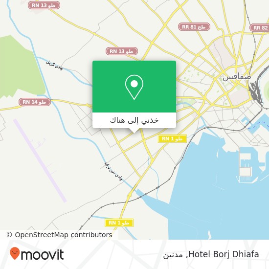 خريطة Hotel Borj Dhiafa