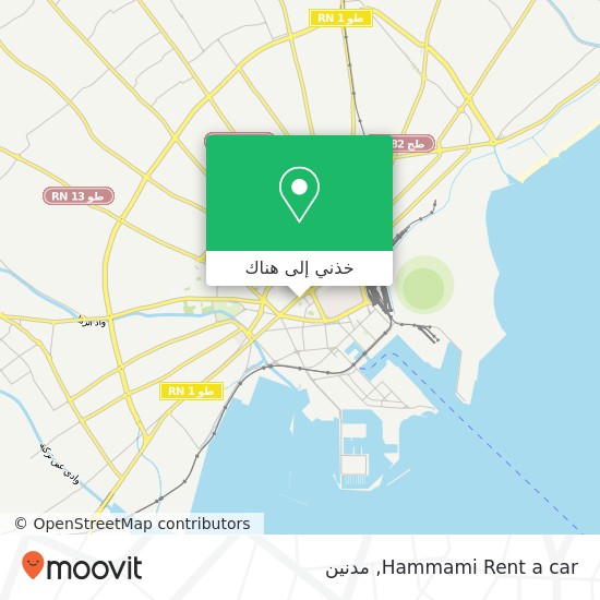 خريطة Hammami Rent a car
